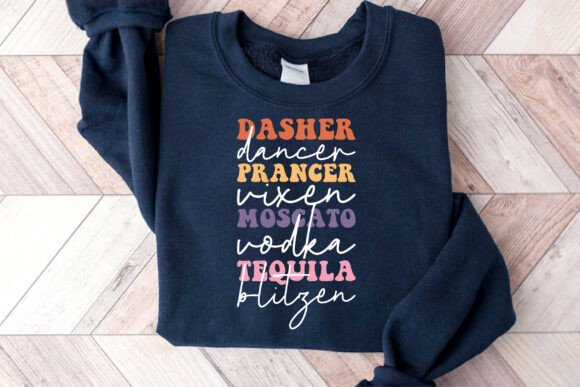 Dasher Dancer Prancer Vixen Embroidery
