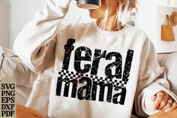 Feral Mama PNG: A Bold Graphic for Local Branding