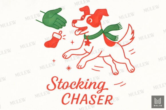 Fun Christmas Dog Graphic for Blogs and Websites