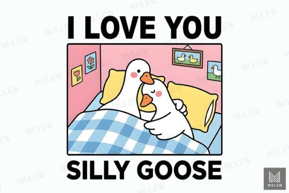 Fun Valentine’s Day Goose Couple Graphics