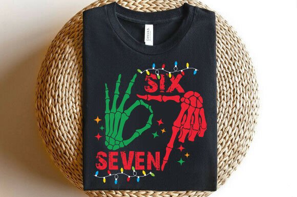 Funny 6 7 Meme Christmas SVG for T-Shirt Designs and Graphics