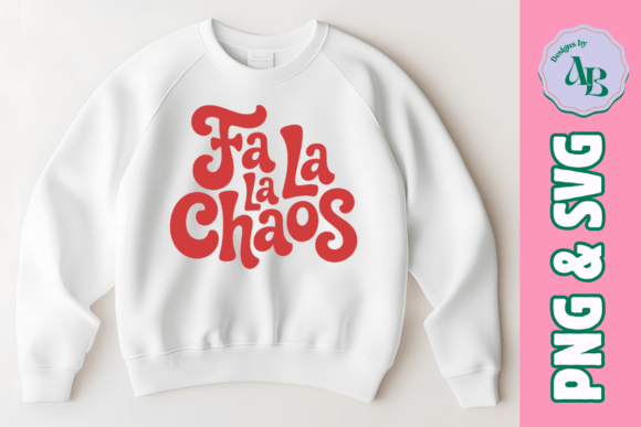 Funny Christmas Chaos Quote PNG SVG for Local Business Graphics