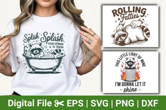 Funny Raccoon Graphic Tees for Branding and Marketing