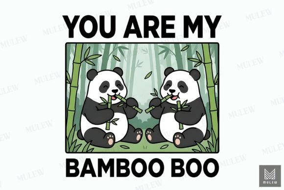 Funny Valentine’s Panda Couple Graphics