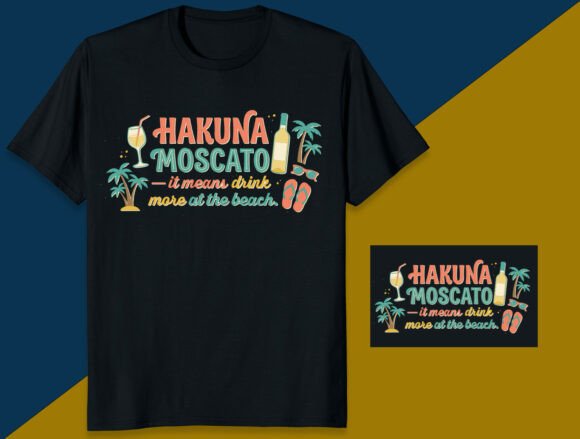 Hakuna Moscato Graphics for T-Shirt Designs