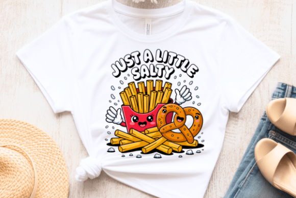 Just a Little Salty Graphics for T-Shirt Designs