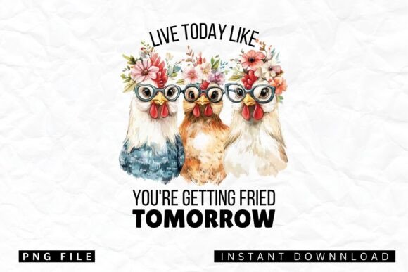 Live Today Like You’re Getting Fried Graphics