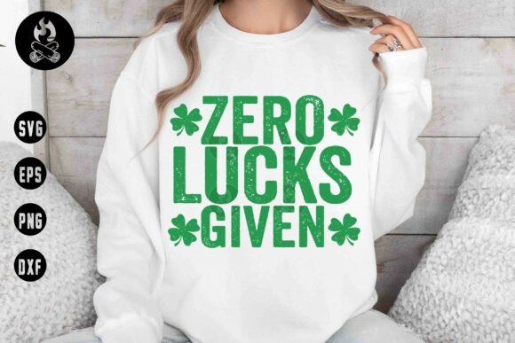 Zero Lucks Given SVG for Bold T-Shirt Designs